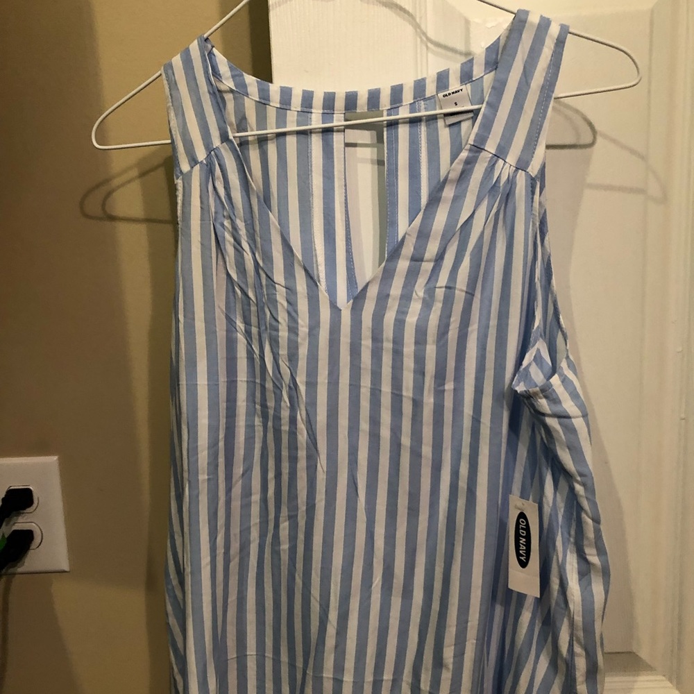 Blue and white stripped Shirt
